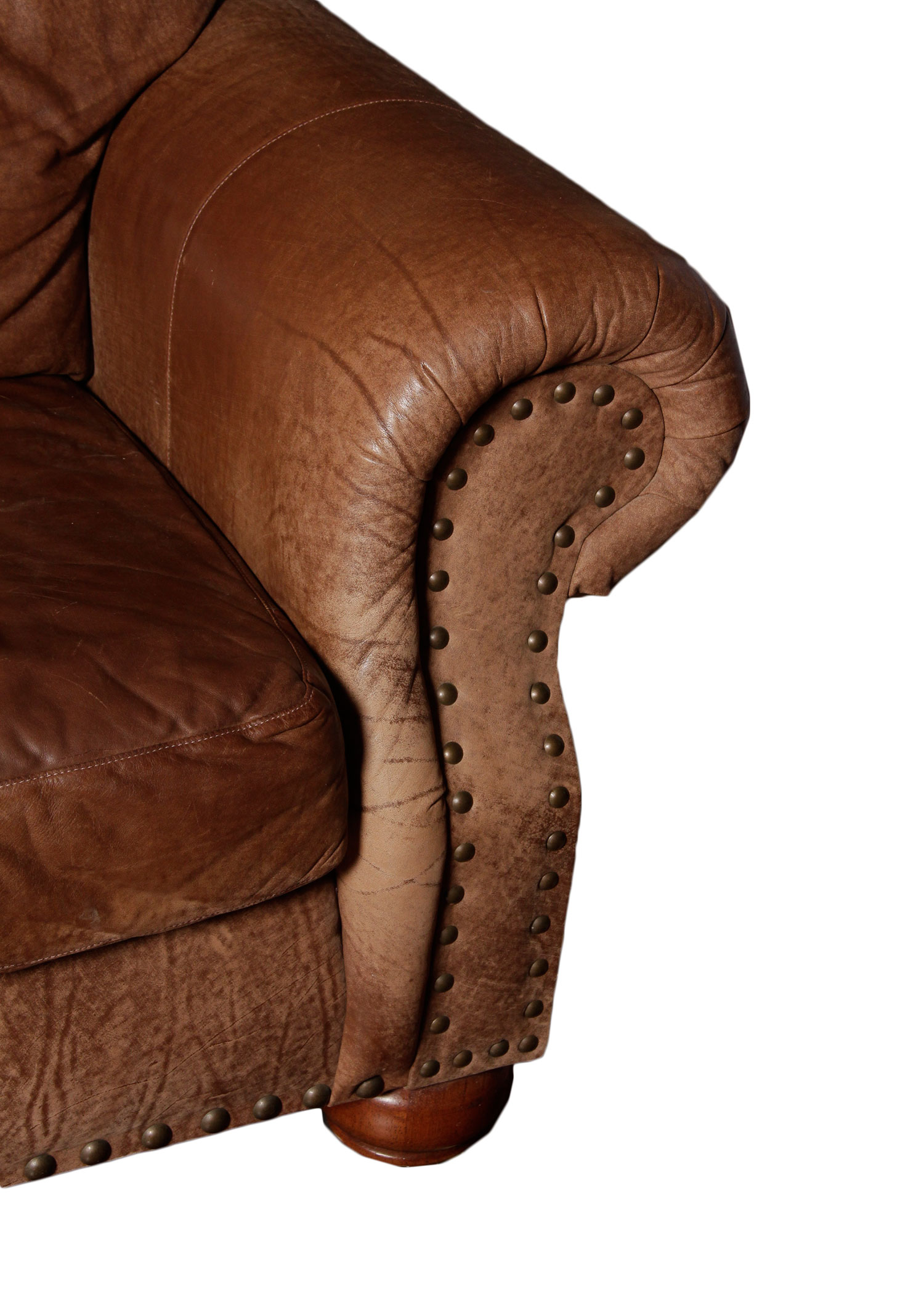 Flexsteel Nubuck Leather Couch