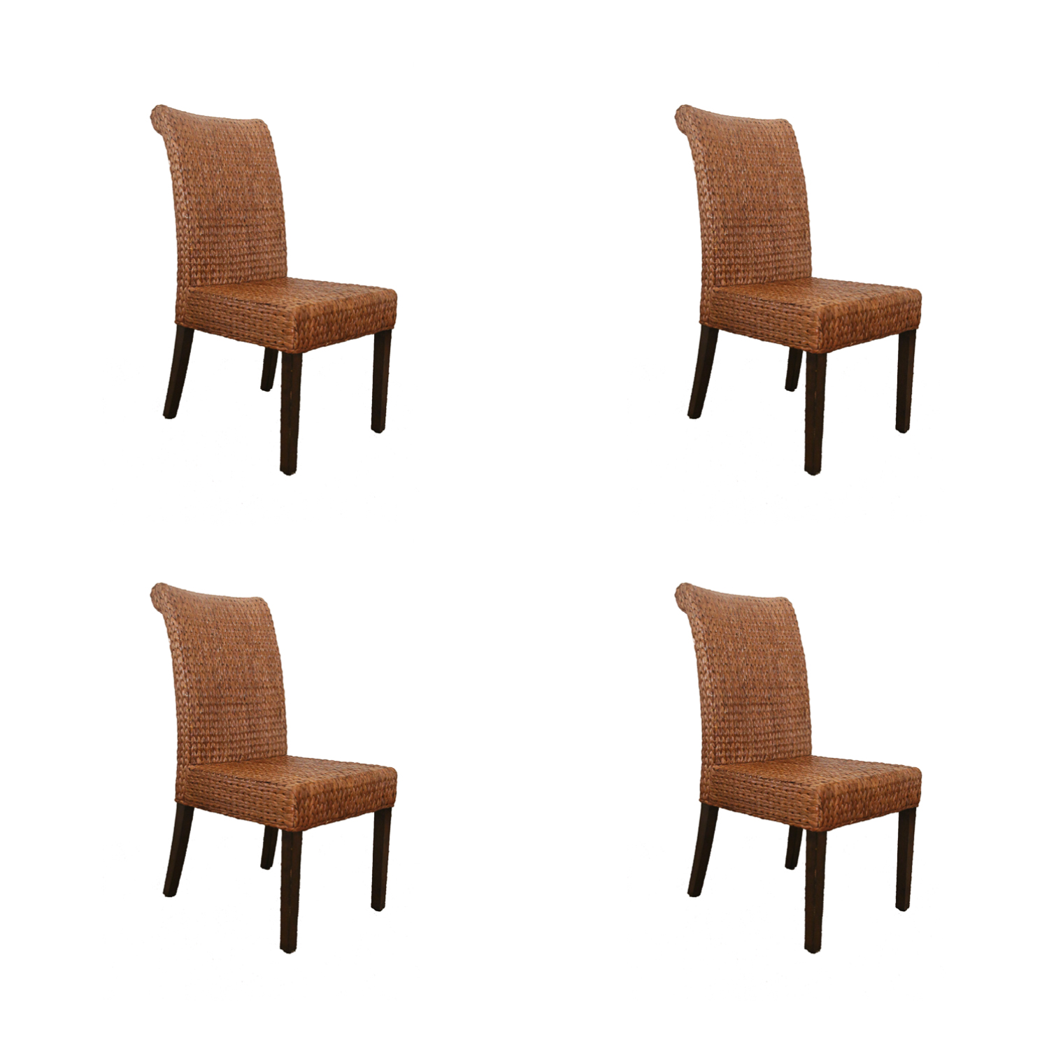 Set of Four Rattan Chairs