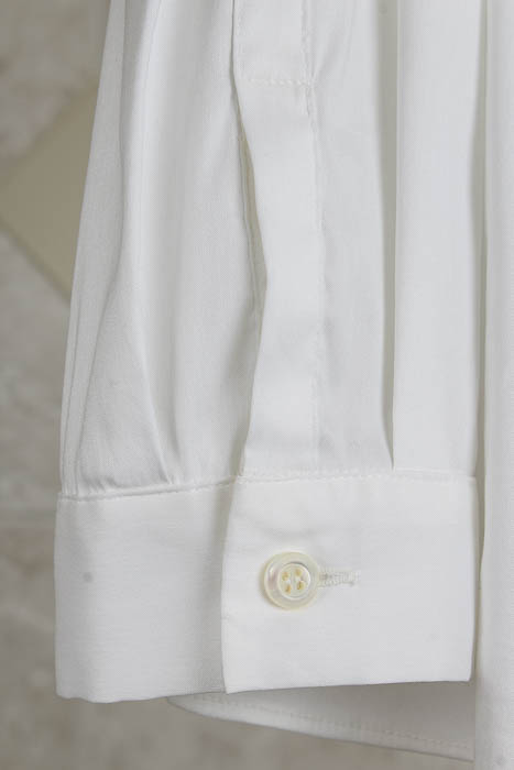 Women's Prada White and Beaded Button Down Shirt