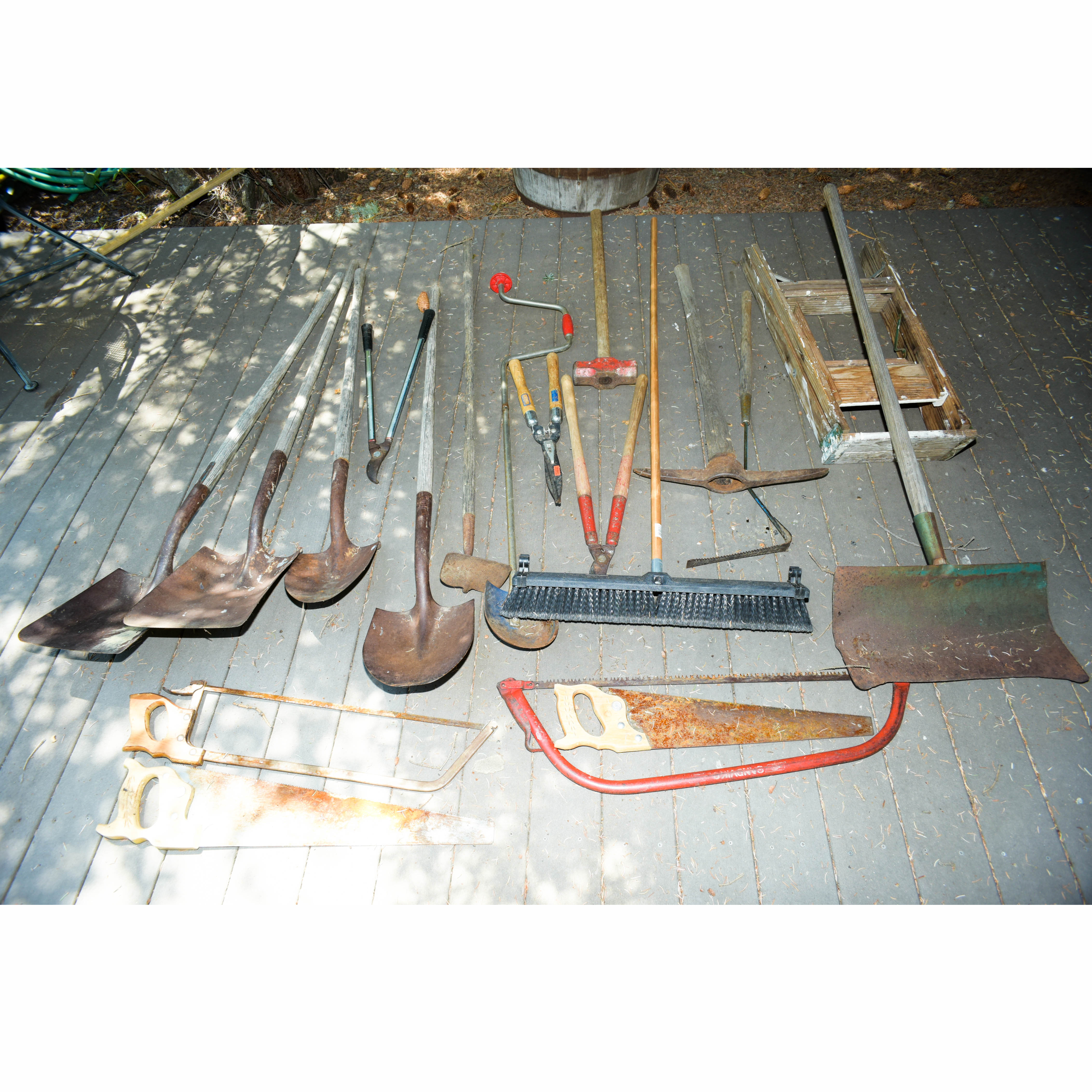 Gathering of Large Garage Tools