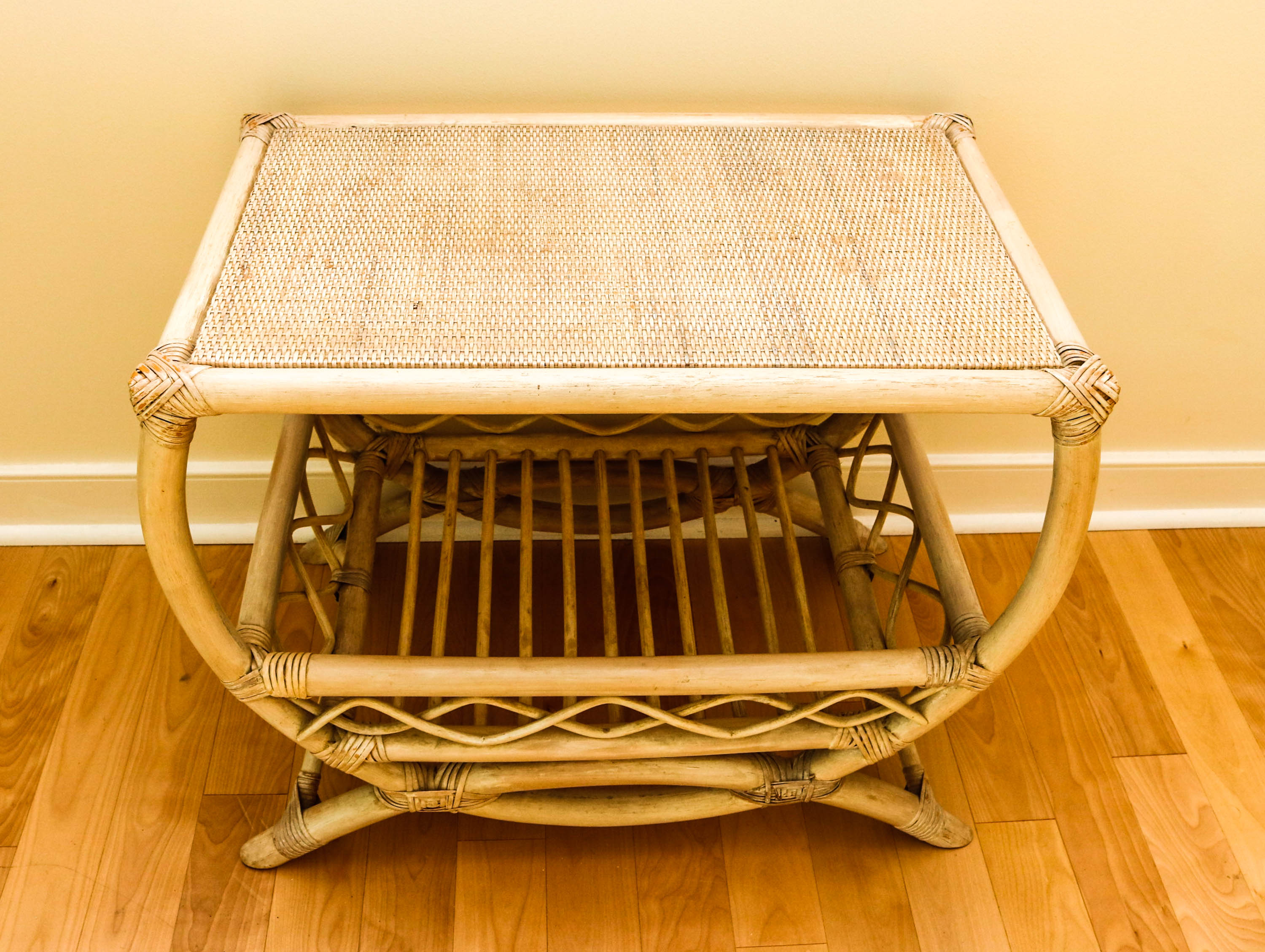 Pair of Bamboo Side Tables