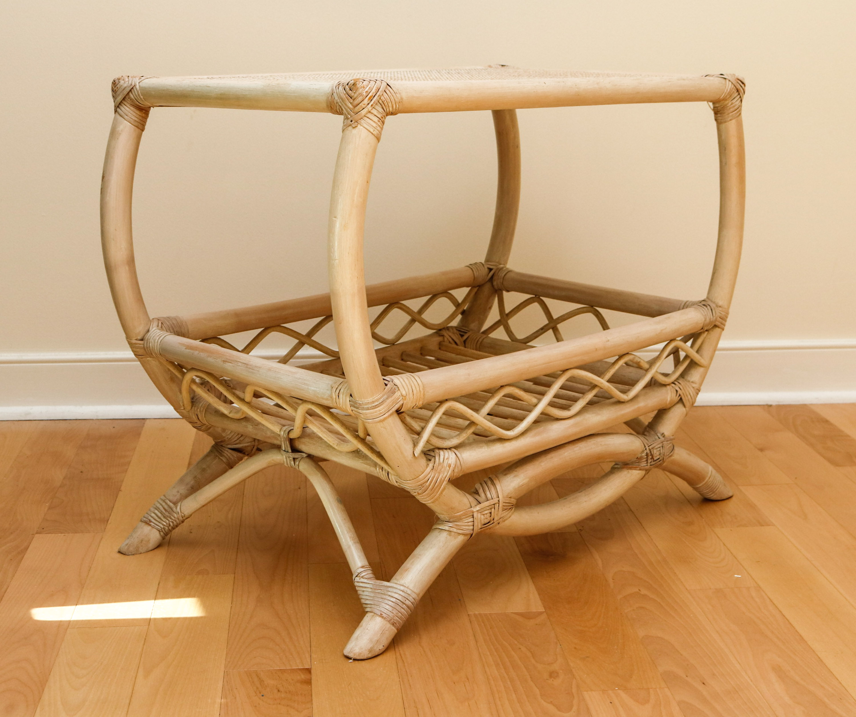 Pair of Bamboo Side Tables