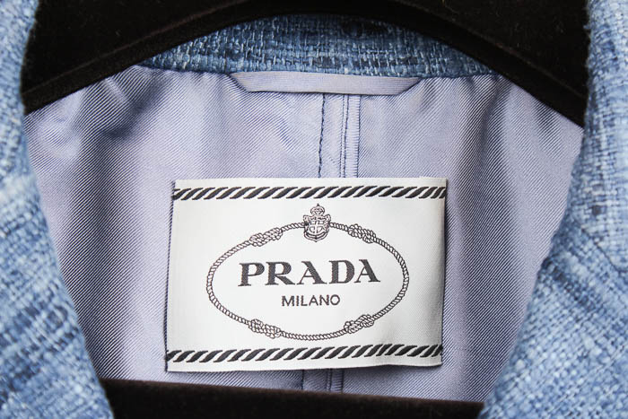 Women's Prada Blue Silk Blazer