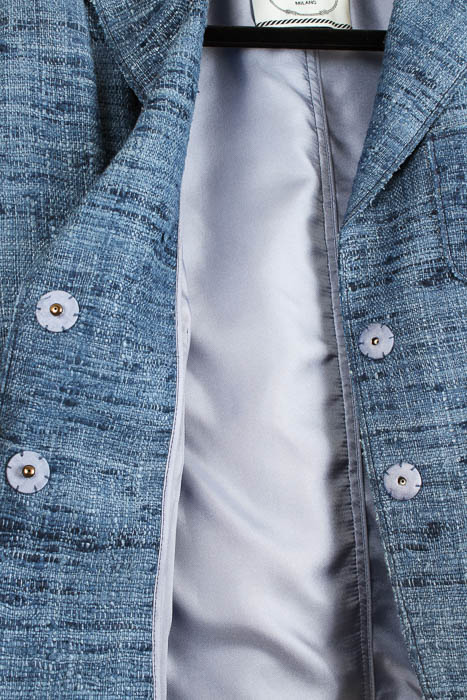 Women's Prada Blue Silk Blazer