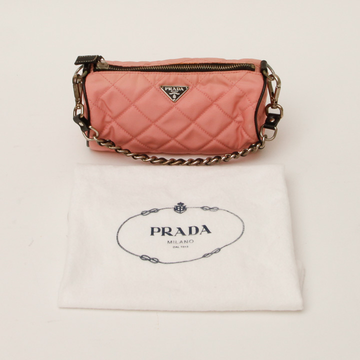 Pink Quilted Prada Handbag