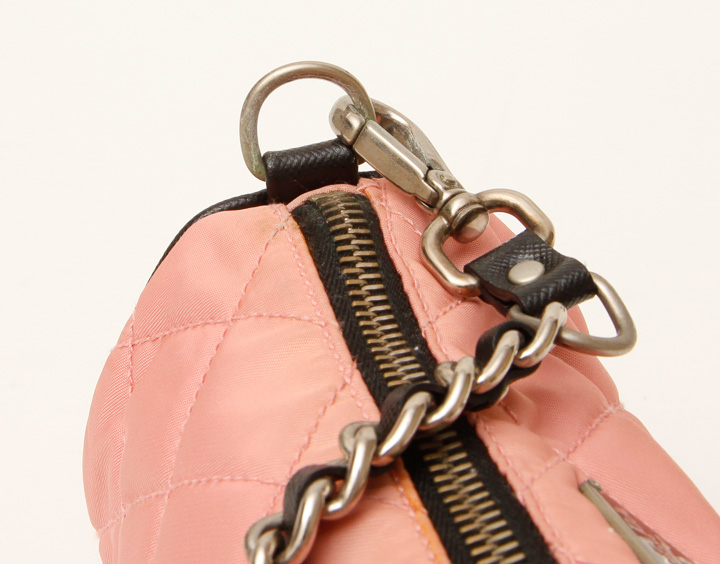 Pink Quilted Prada Handbag