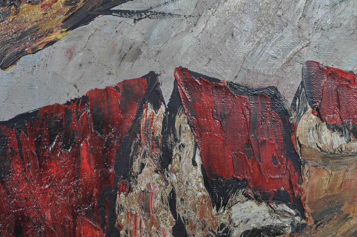 Henri d'Anty Signed Oil Painting "Maisons"