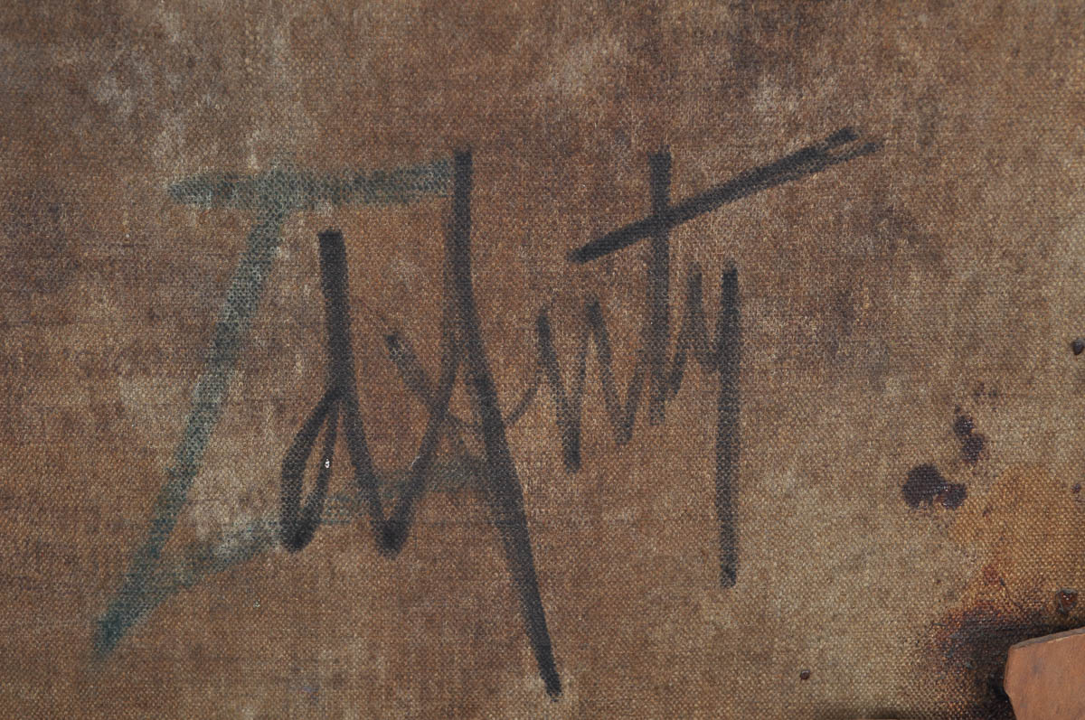 Henri d'Anty Signed Oil Painting "Maisons"