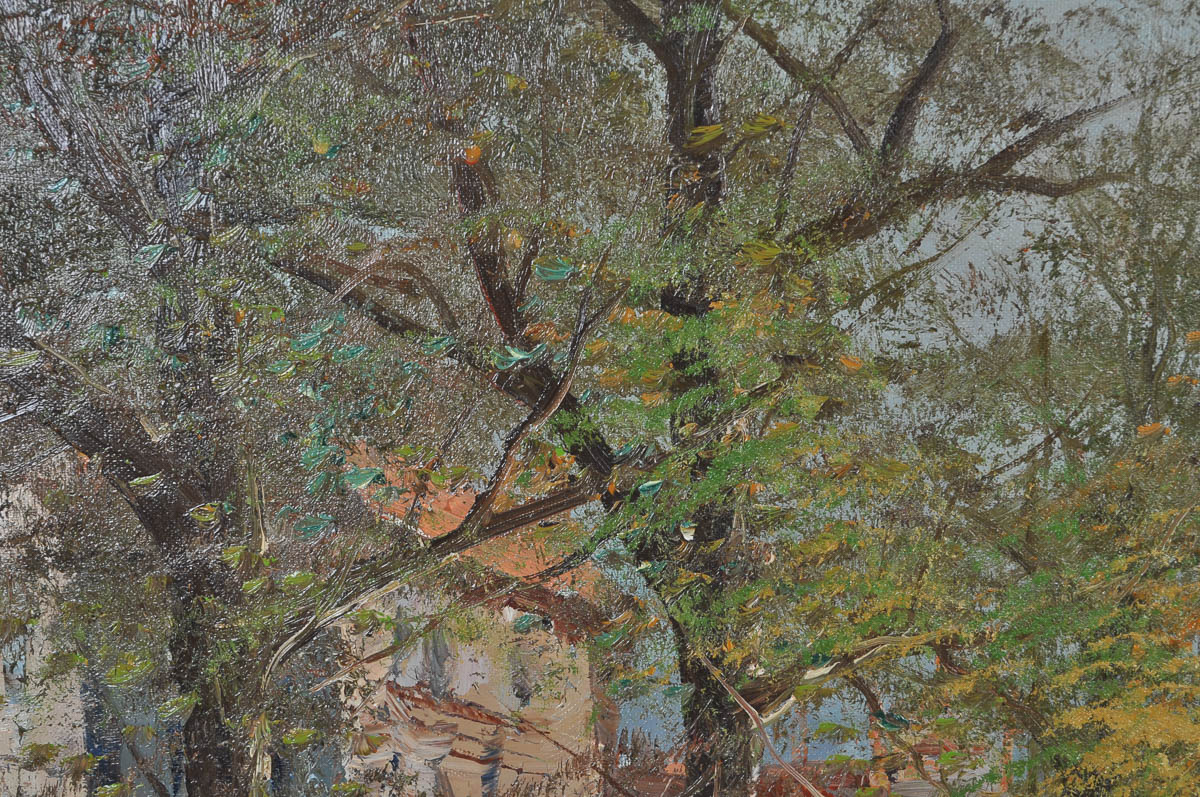 Günter Seekatz Signed Oil Painting of Street Vendors