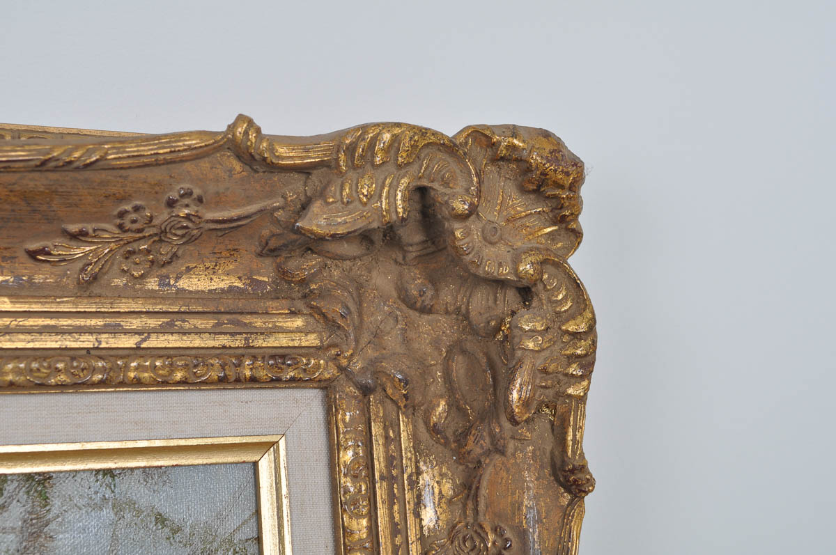 Günter Seekatz Signed Oil Painting of Street Vendors