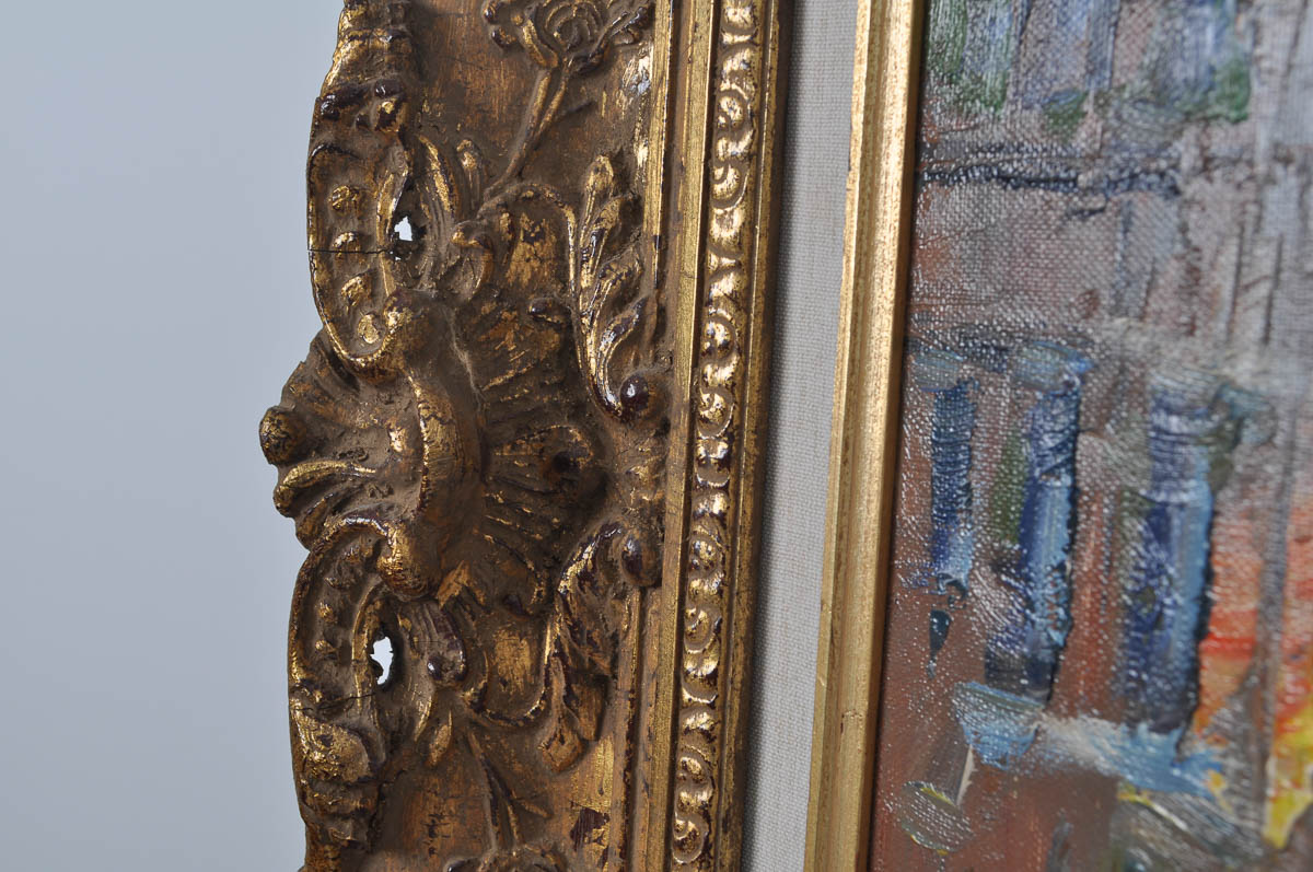 Günter Seekatz Signed Oil Painting of Street Vendors