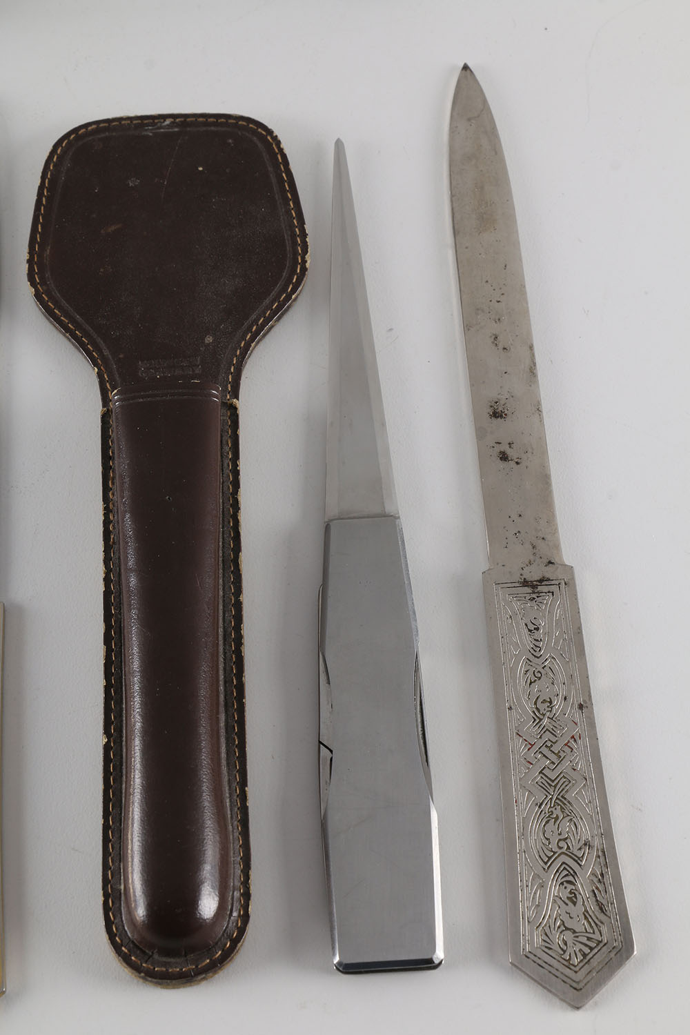 Vintage Letter Openers And Magnifying Glass