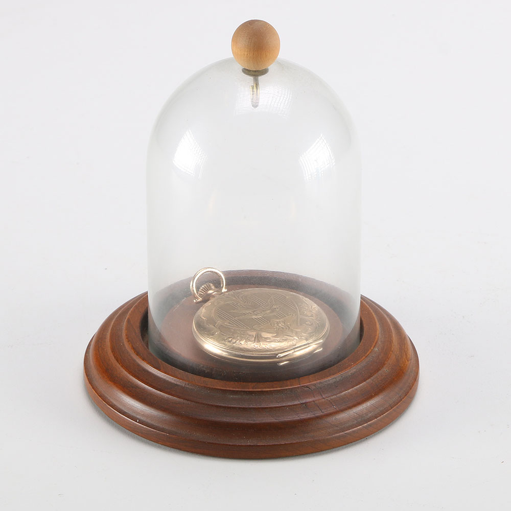 Antique Waltham Bond St Grade Pocket Watch In Cloche