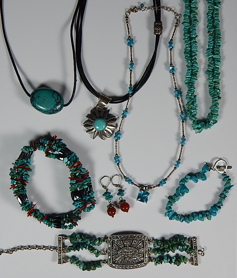 Beaded and Sterling Silver Jewelry Including Haley Hill