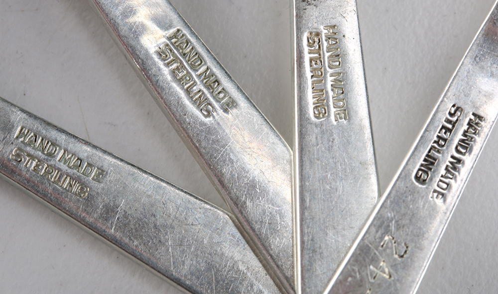 Hand-Wrought Sterling Silver Flatware Set