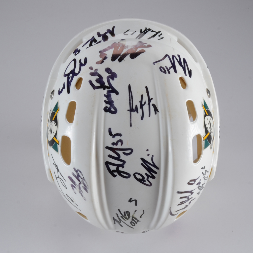 Mighty Ducks Signed Helmet