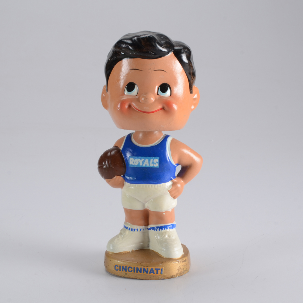 Rare 1960s Cincinnati Royals Basketball Bobble Head Doll