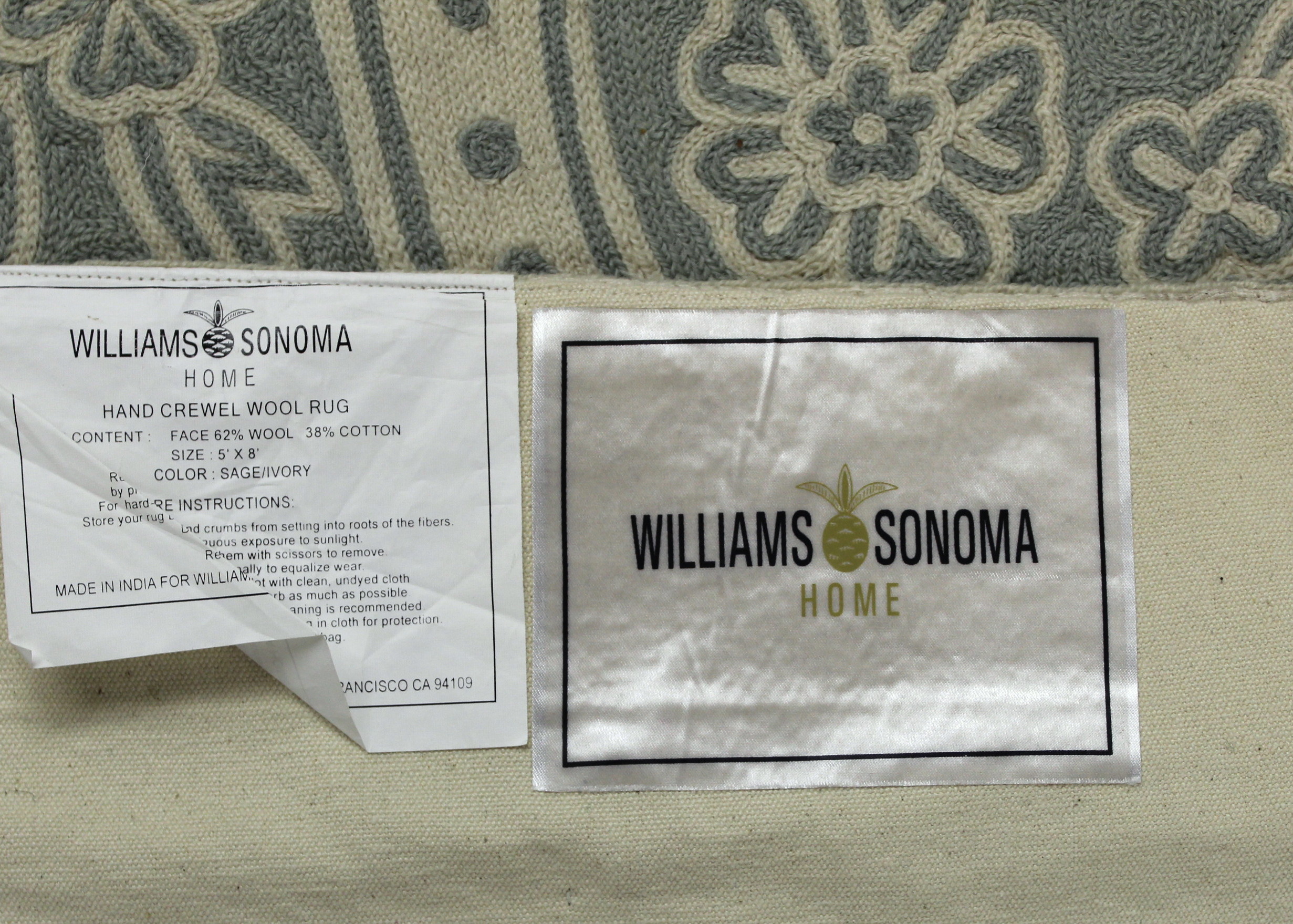 Crewel Rug From Williams Sonoma Home