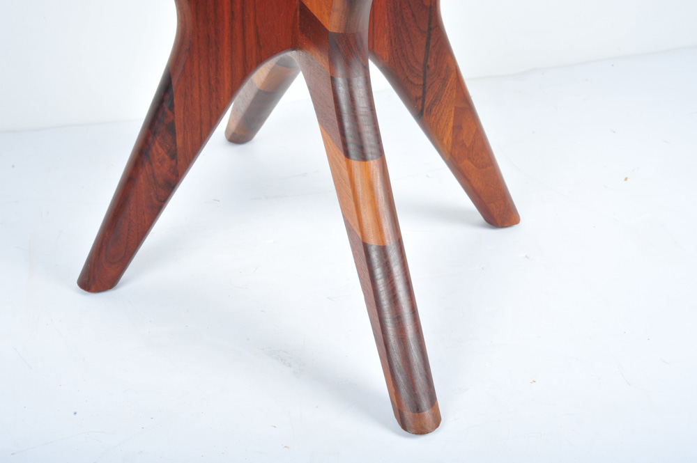 Adrian Pearsall Style Glass Top Side Table