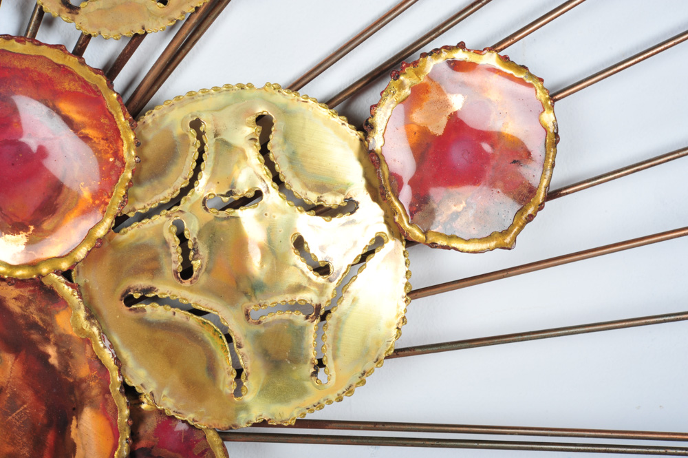 Mid Century Modern Curtis Jere Copper Wall Decor