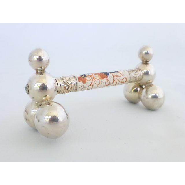 Antique Napkin Ring & Knife Rest Set