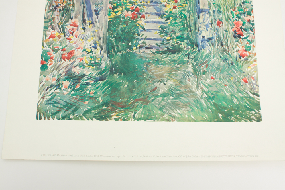 Pair of Smithsonian Offset Prints after Watercolor Paintings