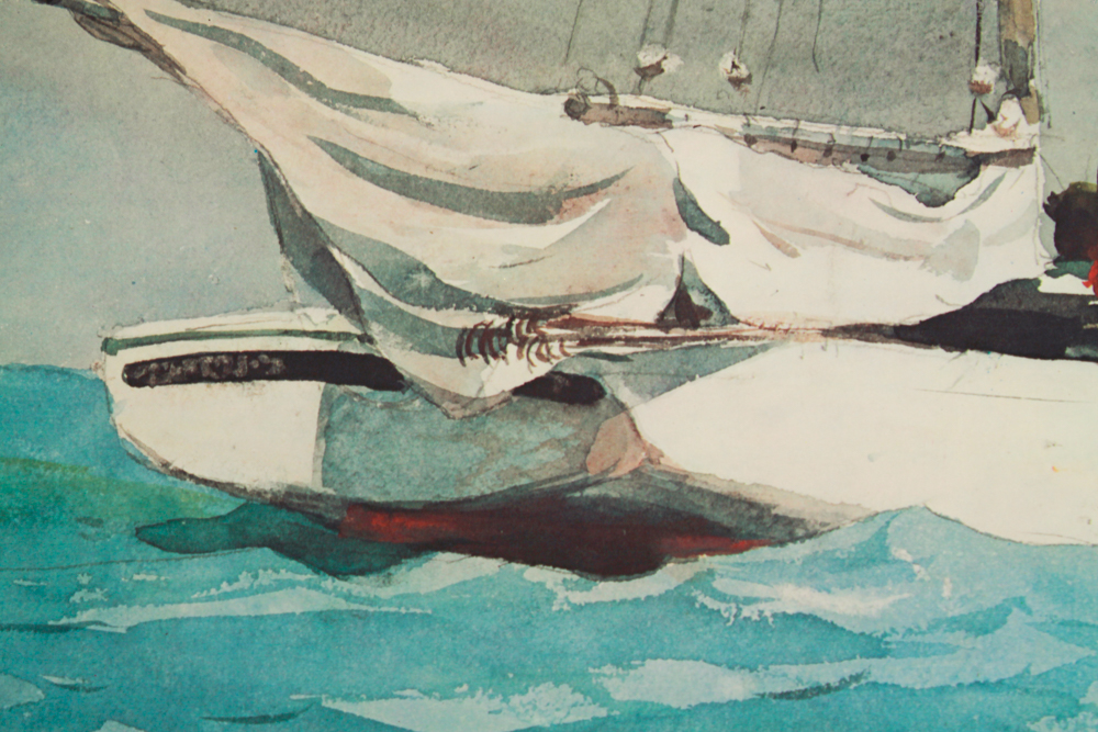 Pair of Smithsonian Offset Prints after Watercolor Paintings