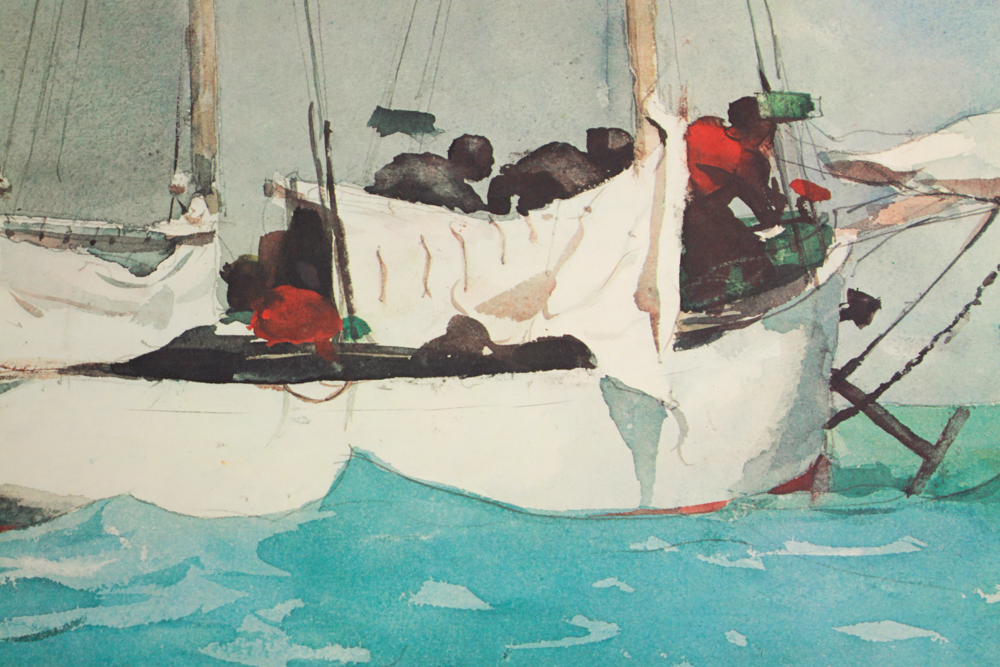 Pair of Smithsonian Offset Prints after Watercolor Paintings