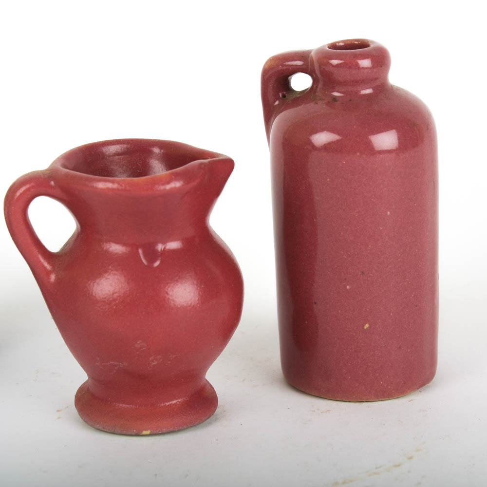 Collection of Uhl Pottery Miniature Tableware