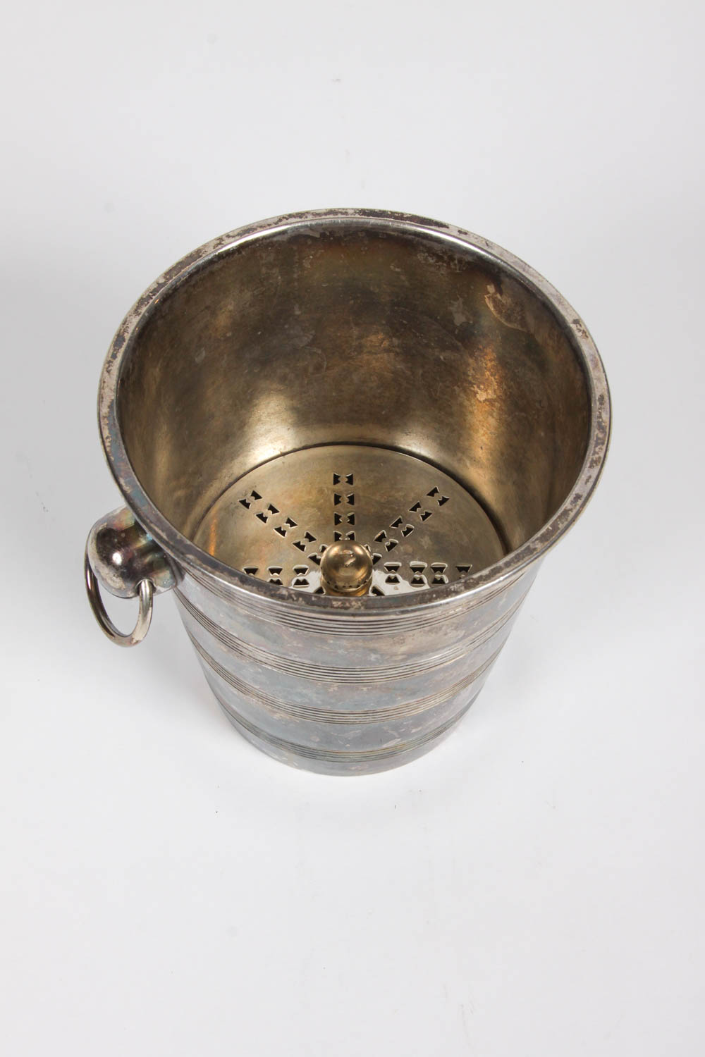Walker & Hall Sheffield Silver Plate Ice Bucket with Tongs
