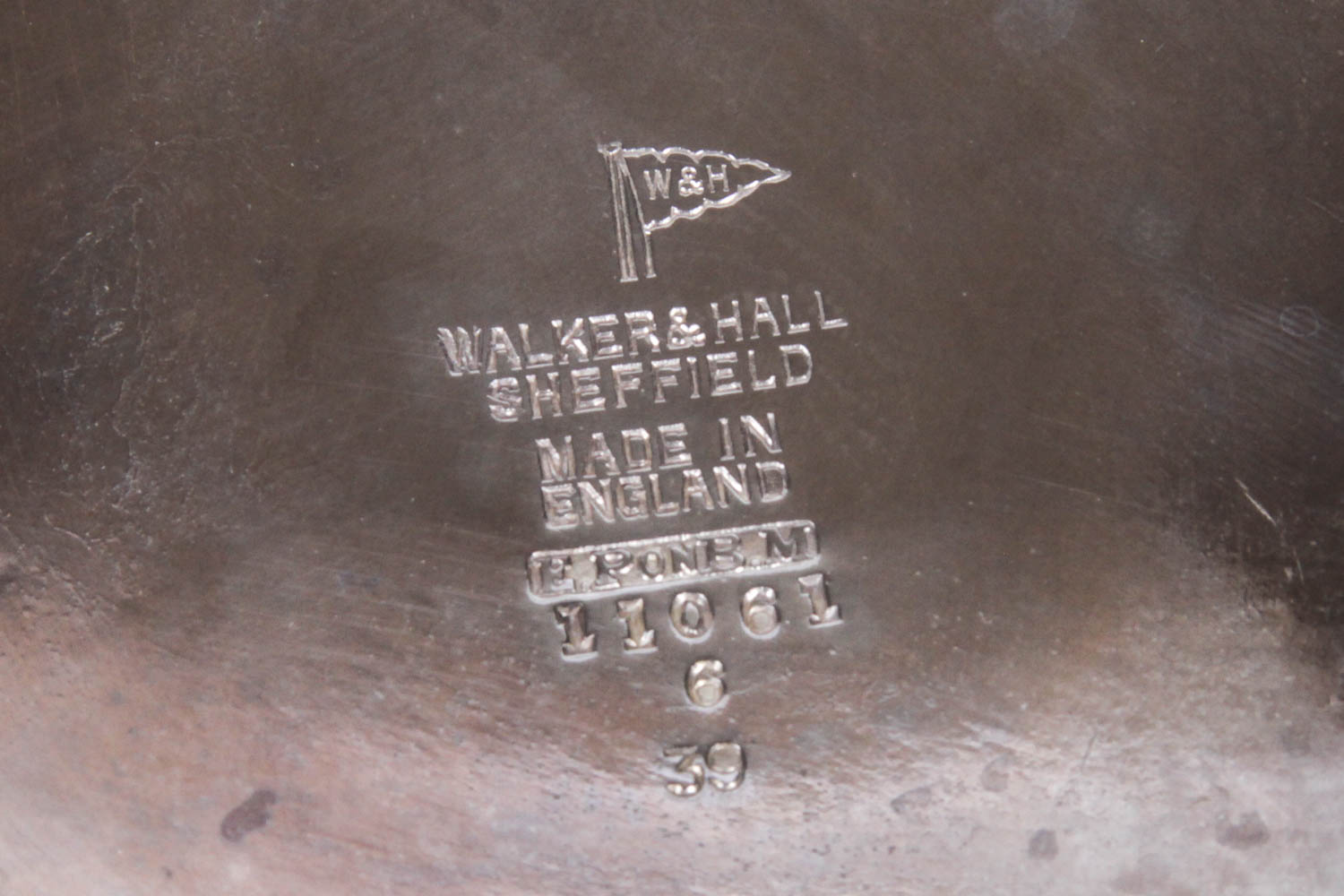 Walker & Hall Sheffield Silver Plate Ice Bucket with Tongs