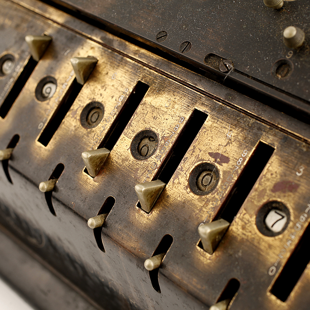 Circa 1880 Oskar Müeller "Time is Money" Arithometer