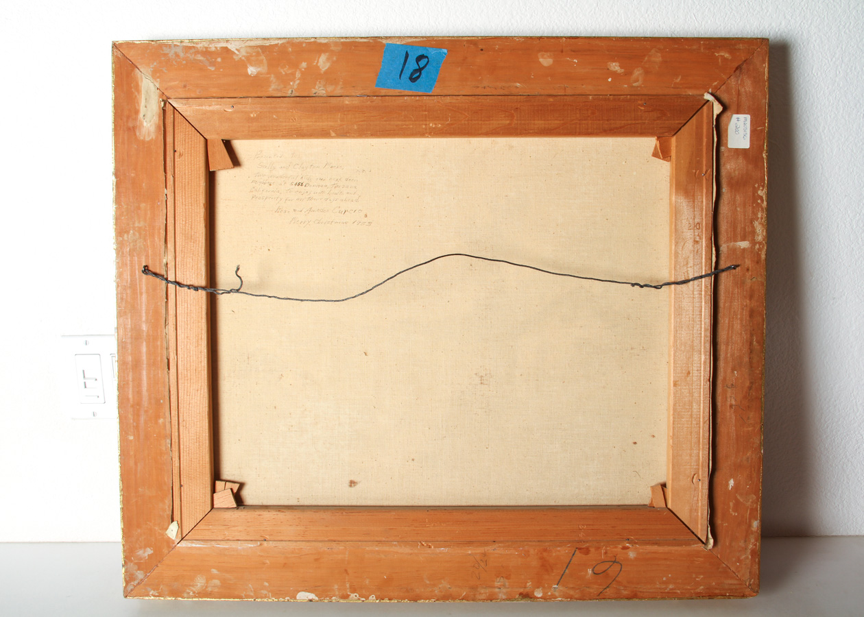 Original Carlo Mancini Italian Countryside Landscape Oil Painting