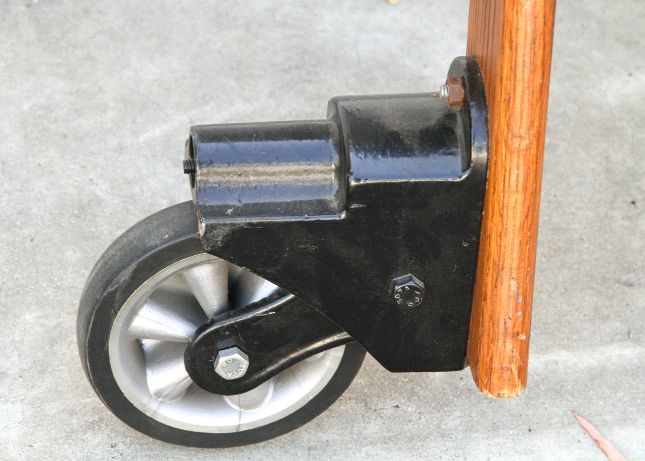 Vintage Cotterman Co. Oak Library Ladder