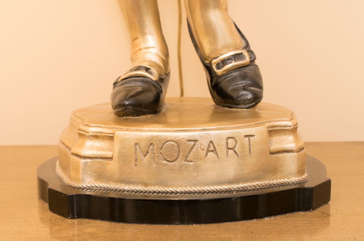 Vintage Marbro Lamp Co. Hollywood Regency Mozart Sculptural Table Lamp