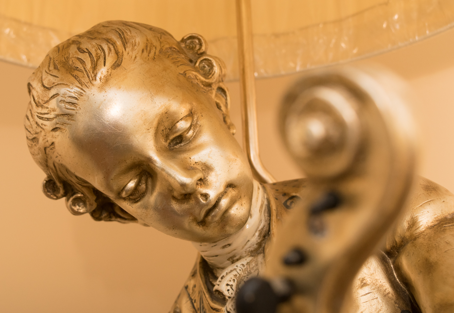 Vintage Marbro Lamp Co. Hollywood Regency Mozart Sculptural Table Lamp