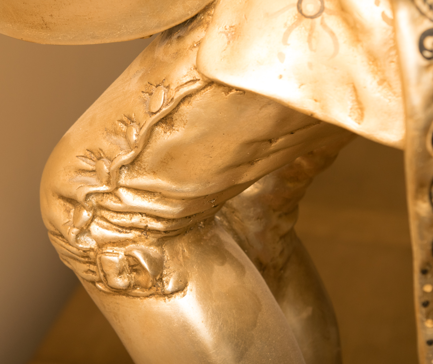 Vintage Marbro Lamp Co. Hollywood Regency Mozart Sculptural Table Lamp