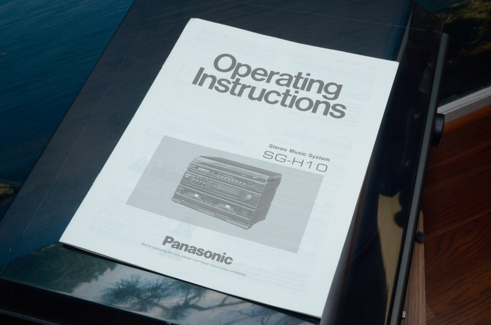 Panasonic SG-H10 Stereo System With Speakers