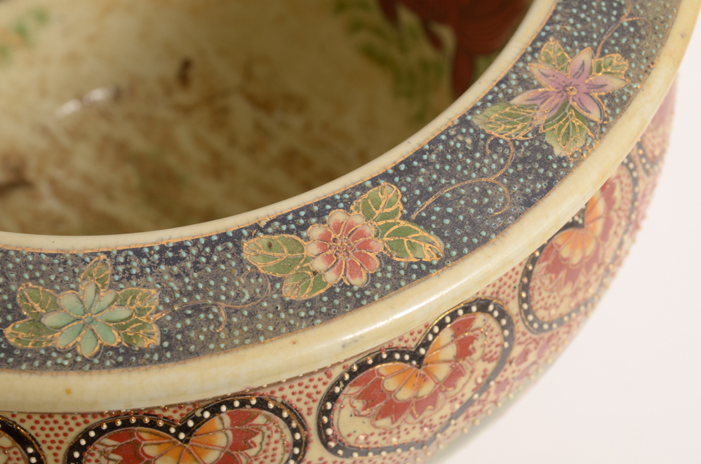 Chinese Style Decorative Planter with Goldfish