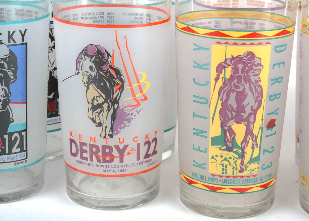 1990's Kentucky Derby Glasses