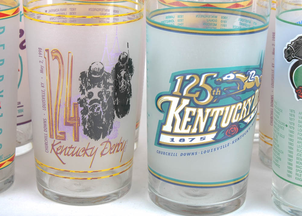 1990's Kentucky Derby Glasses