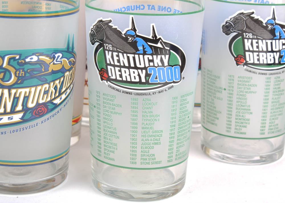 1990's Kentucky Derby Glasses