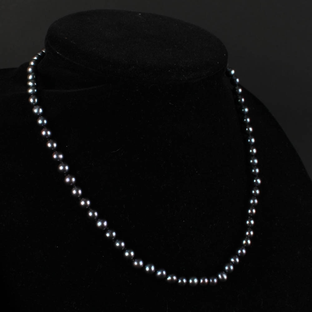 Grey Pearl Necklace