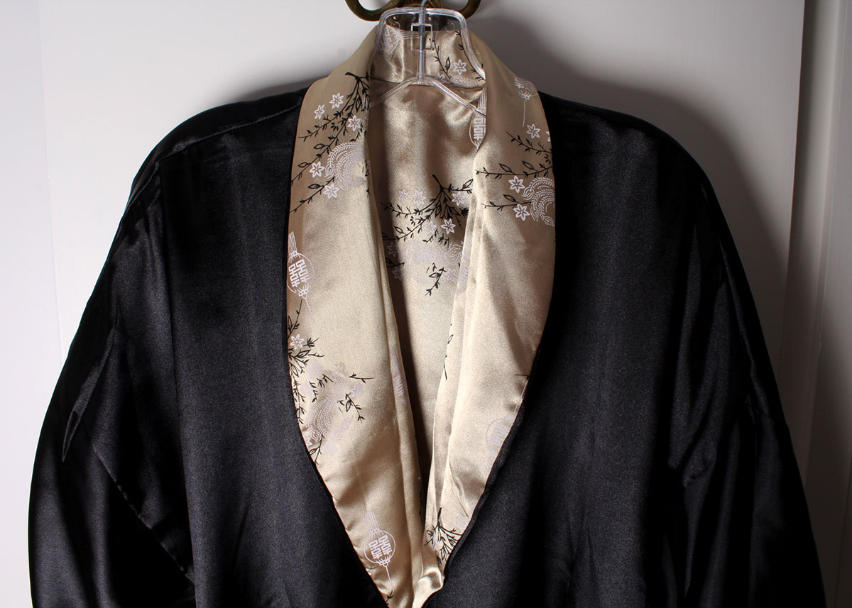 Reversible Silk Chinese Inspired Robe by Roses