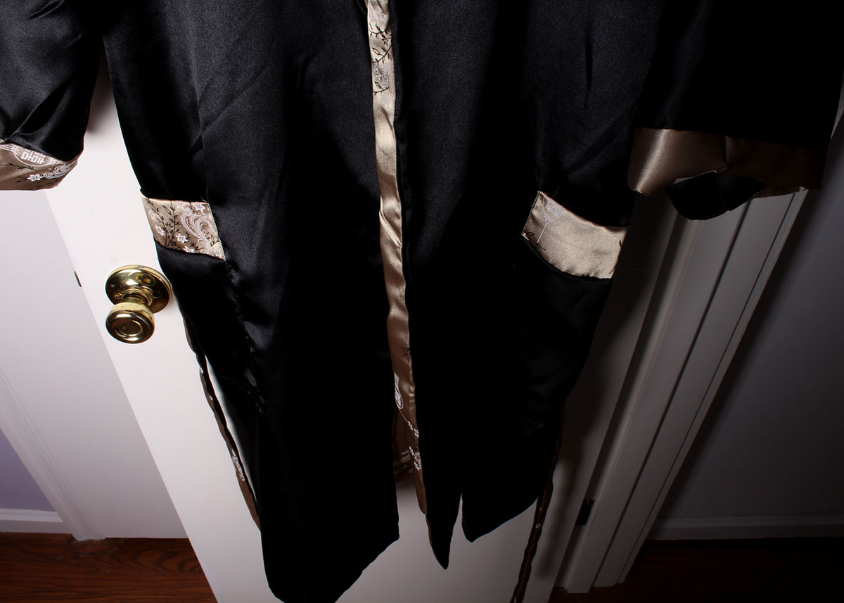 Reversible Silk Chinese Inspired Robe by Roses