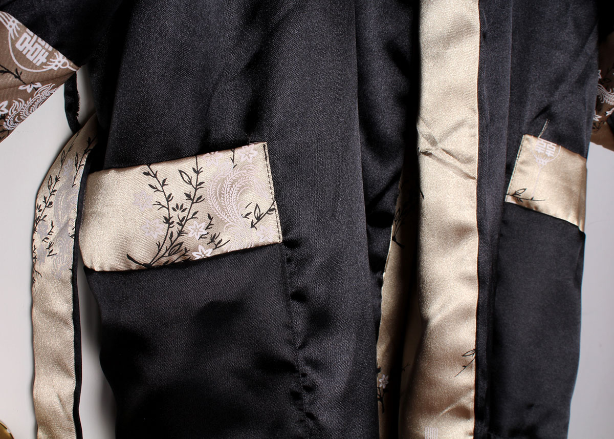 Reversible Silk Chinese Inspired Robe by Roses