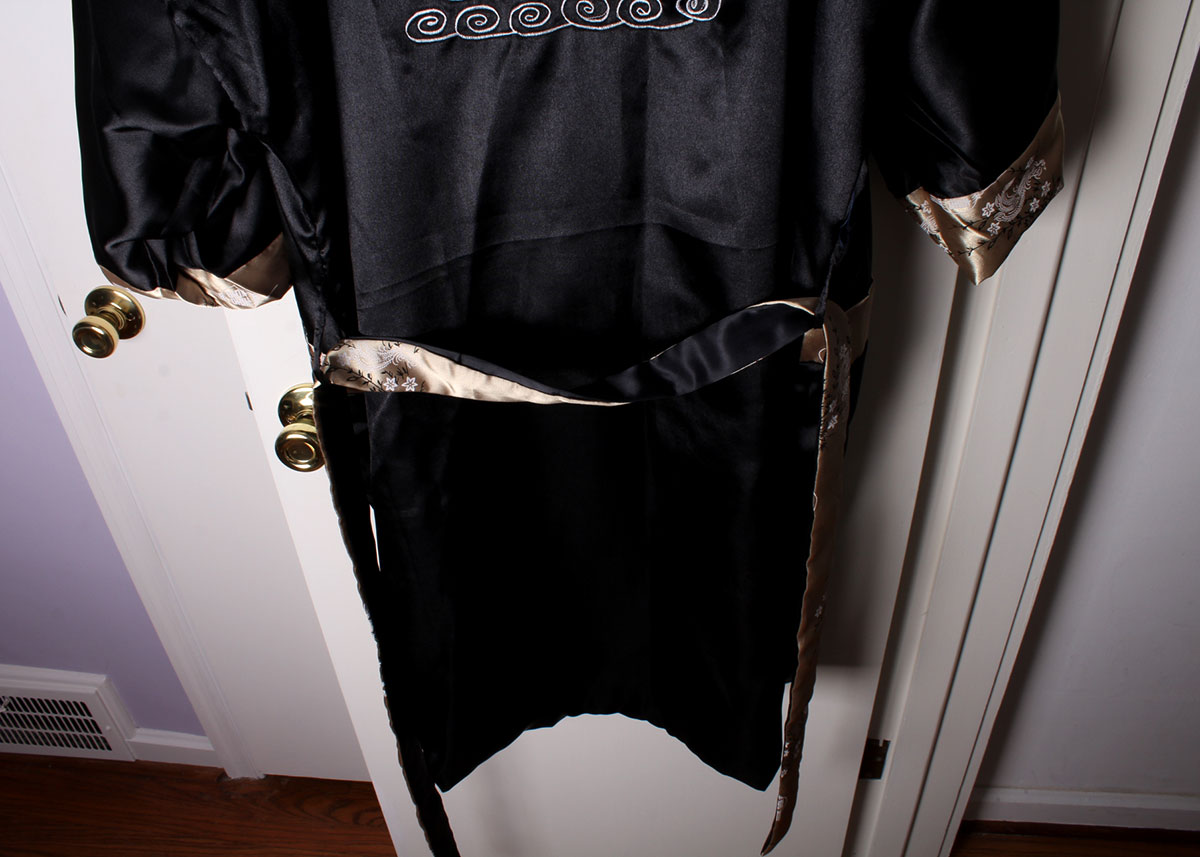 Reversible Silk Chinese Inspired Robe by Roses