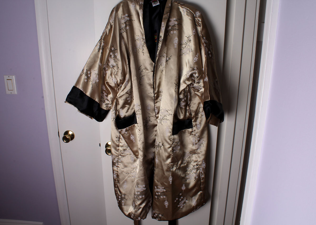 Reversible Silk Chinese Inspired Robe by Roses