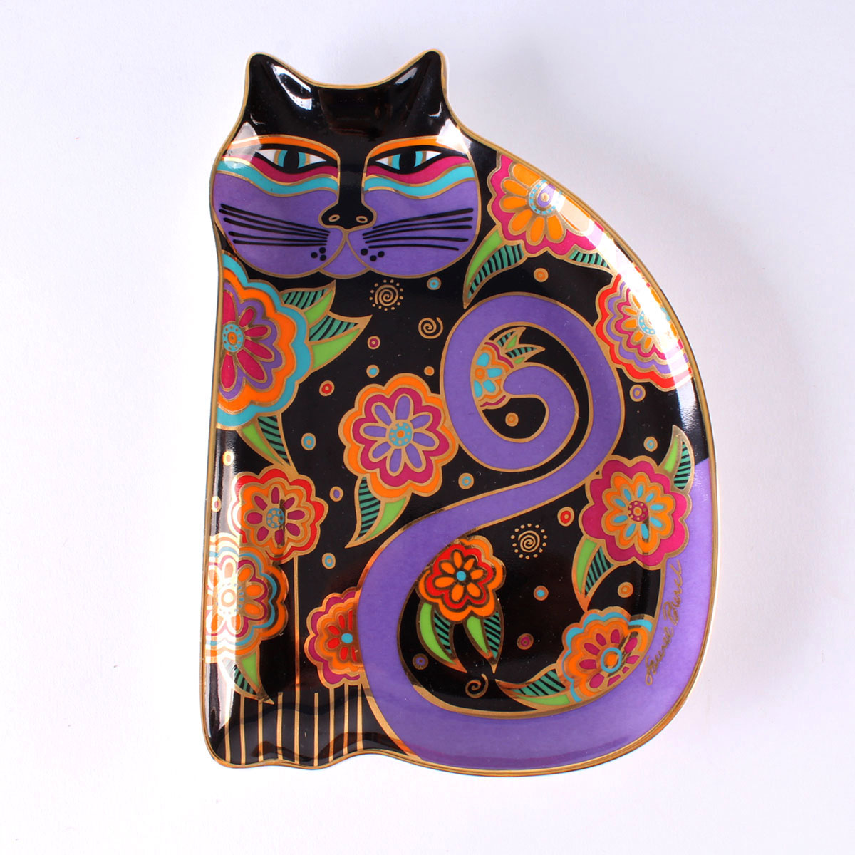Laurel Burch "Feline Fantasy" Limited Edition Plate by Franklin Mint