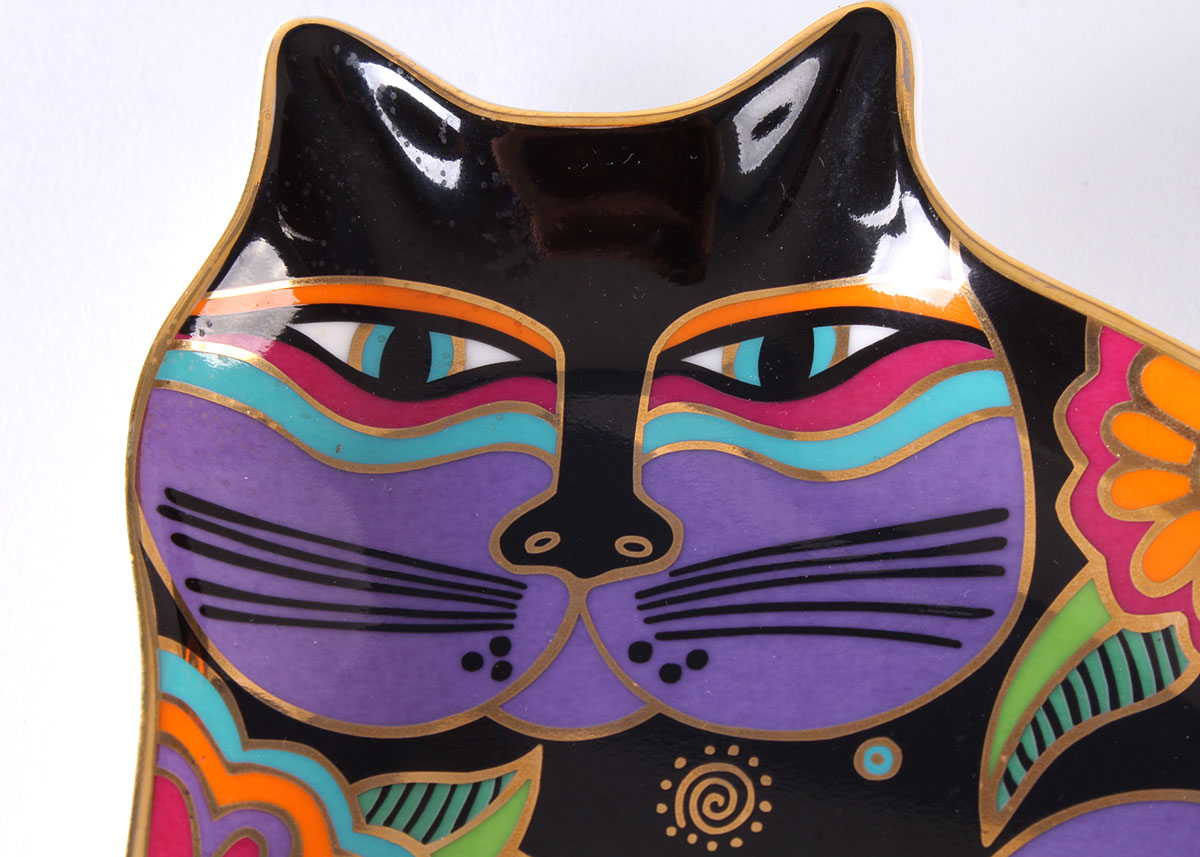 Laurel Burch "Feline Fantasy" Limited Edition Plate by Franklin Mint
